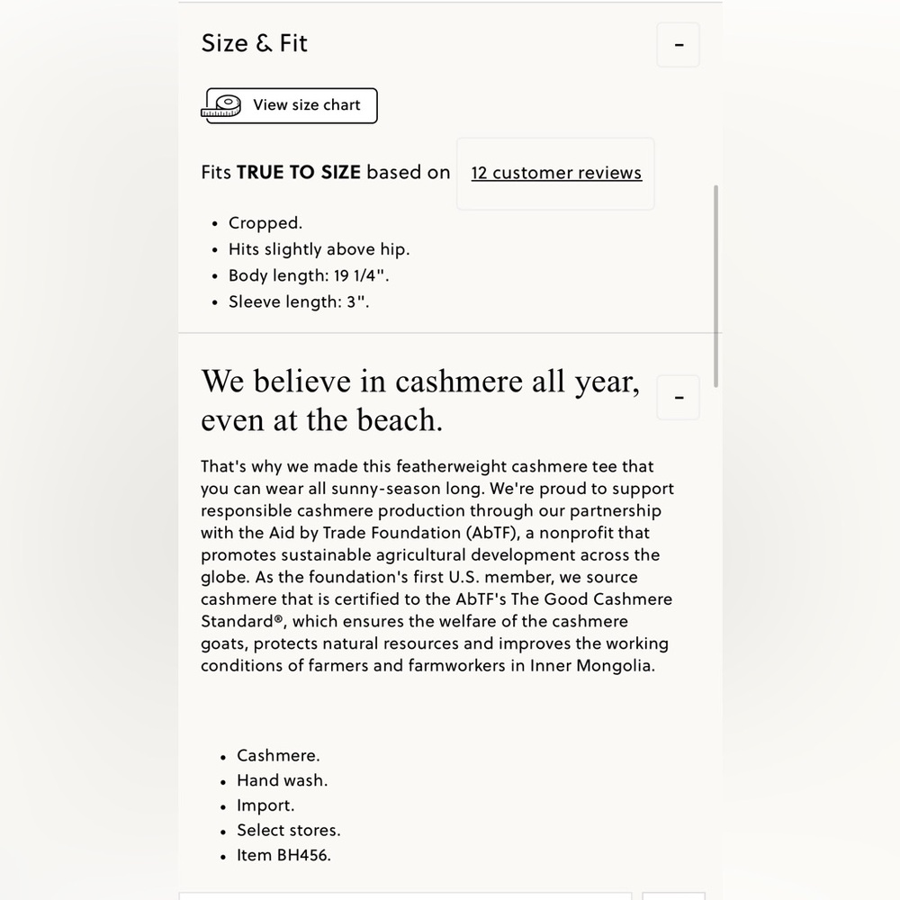 J.Crew Featherweight V Neck Cashmere Tee Shirt, size L, NWT - Picture 6 of 6